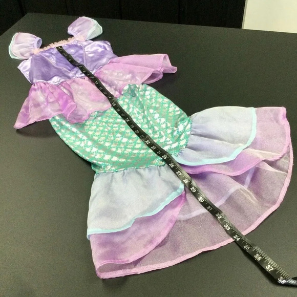 Ghnatygren Girls Multicolor Mermaid Tail Costume Dress Size 130 - Picture 4 of 11